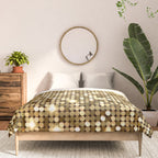Golden Metallic Glitter Sequins Comforter Gallery Image 3