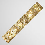 Golden Metallic Glitter Sequins Table Runner Gallery Image 3