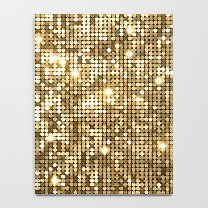 Golden Metallic Glitter Sequins Notebook Gallery Image 4