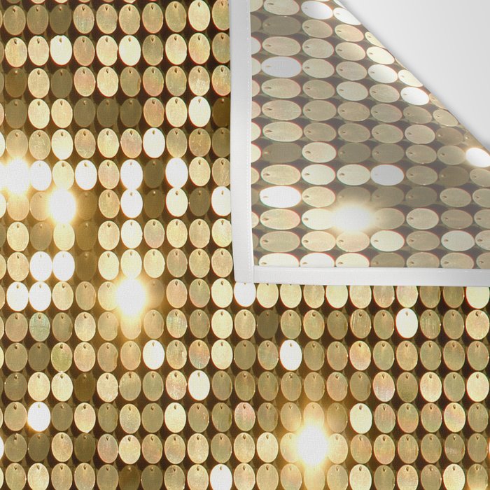 Golden Metallic Glitter Sequins Wall Tapestry Gallery Image 3