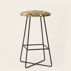 Golden Metallic Glitter Sequins Stool Gallery Image 1