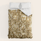 Golden Metallic Glitter Sequins Comforter Gallery Image 6