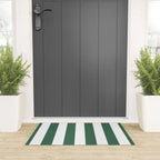 Green White Stripe - By The Seashore Welcome Mat Gallery Image 3