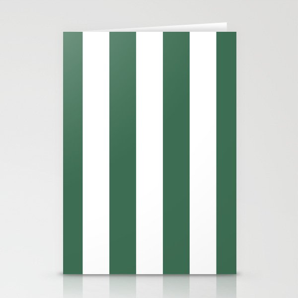 Green White Stripe - By The Seashore Stationery Card Gallery Image 1
