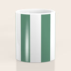 Green White Stripe - By The Seashore Coffee Mug Gallery Image 4