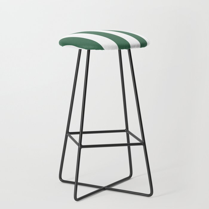 Green White Stripe - By The Seashore Stool Gallery Image 1