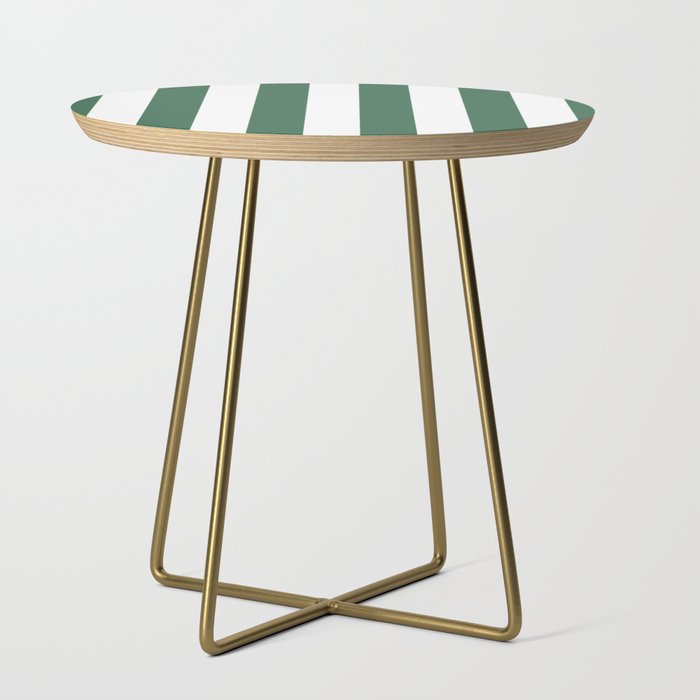 Green White Stripe - By The Seashore Side Table Gallery Image 1