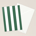 Green White Stripe - By The Seashore Stationery Card Gallery Image 2