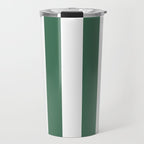 Green White Stripe - By The Seashore Travel Mug Gallery Image 1