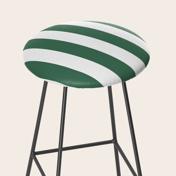Green White Stripe - By The Seashore Stool Gallery Image 2