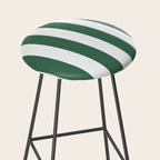 Green White Stripe - By The Seashore Stool Gallery Image 2