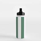 Green White Stripe - By The Seashore Water Bottle Gallery Image 2