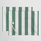 Green White Stripe - By The Seashore Placemat Gallery Image 1