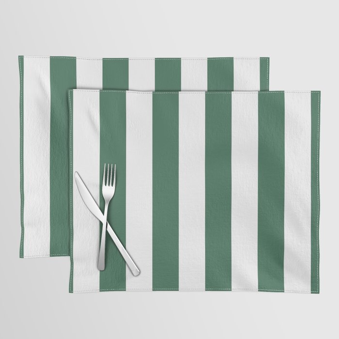 Green White Stripe - By The Seashore Placemat Gallery Image 1