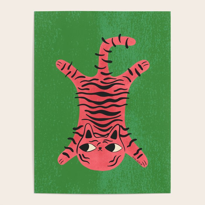 Silly Cat Rug Poster Gallery Image 1
