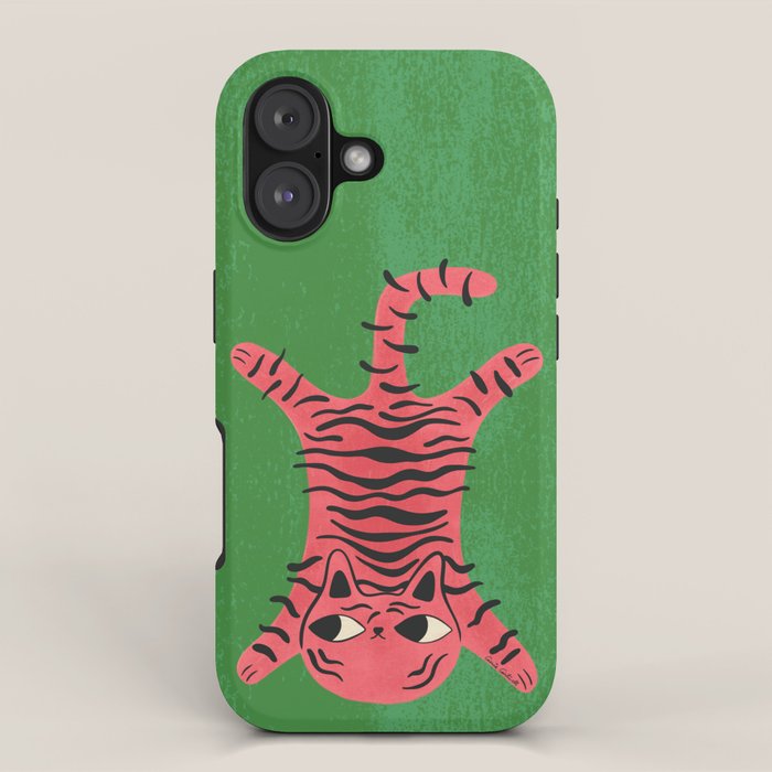 Silly Cat Rug iPhone Case Gallery Image 1