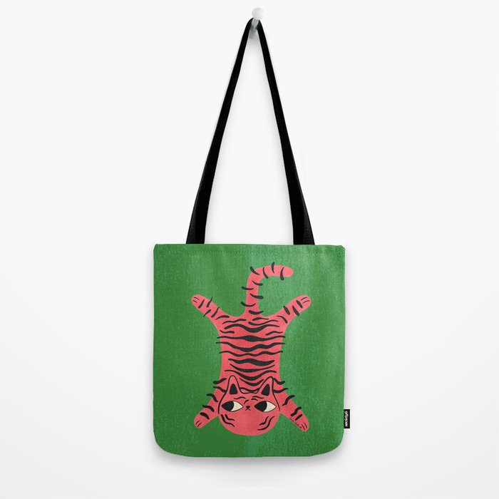 Silly Cat Rug Tote Bag Gallery Image 2