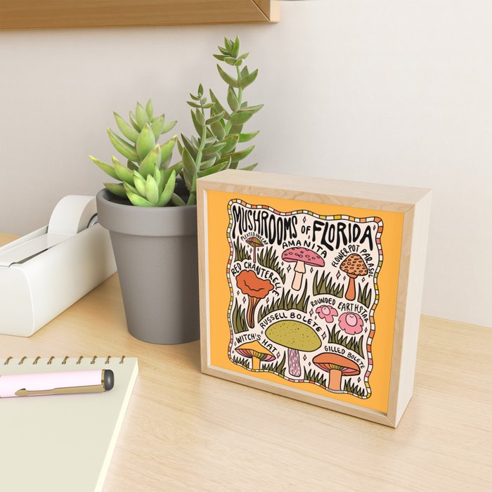 Mushrooms of Florida Mini Art Print Gallery Image 2