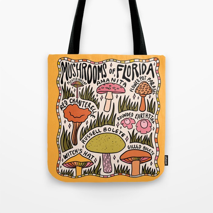 Mushrooms of Florida Tote Bag Gallery Image 1