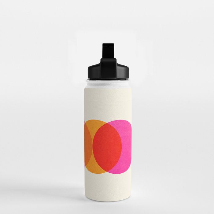 Abstraction_COLOUR_CIRCLES_001 Water Bottle Gallery Image 2