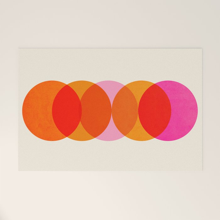 Abstraction_COLOUR_CIRCLES_001 Welcome Mat Gallery Image 1