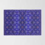 Oriental Opulence: Royal Blue Velvet Moroccan Majesty Rug Gallery Image 2