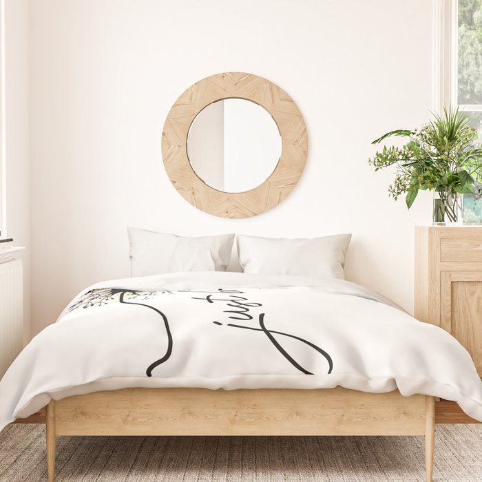Just Breathe Dandelion Inspirational Duvet Cover Gallery Image 3