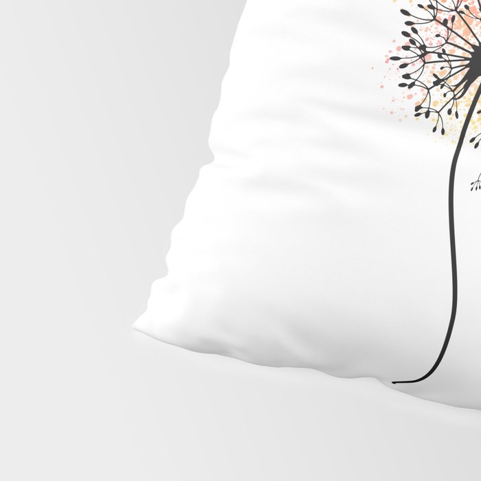 Just Breathe Dandelion Inspirational Pillow Sham Gallery Image 4