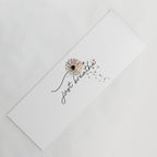 Just Breathe Dandelion Inspirational Yoga Mat Gallery Image 1