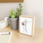 Just Breathe Dandelion Inspirational Mini Art Print Gallery Image 2