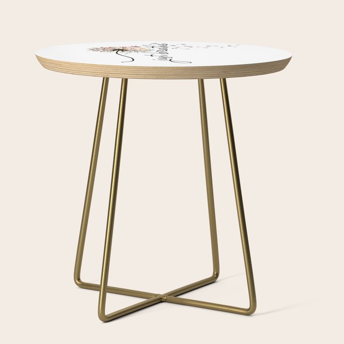 Just Breathe Dandelion Inspirational Side Table Gallery Image 1