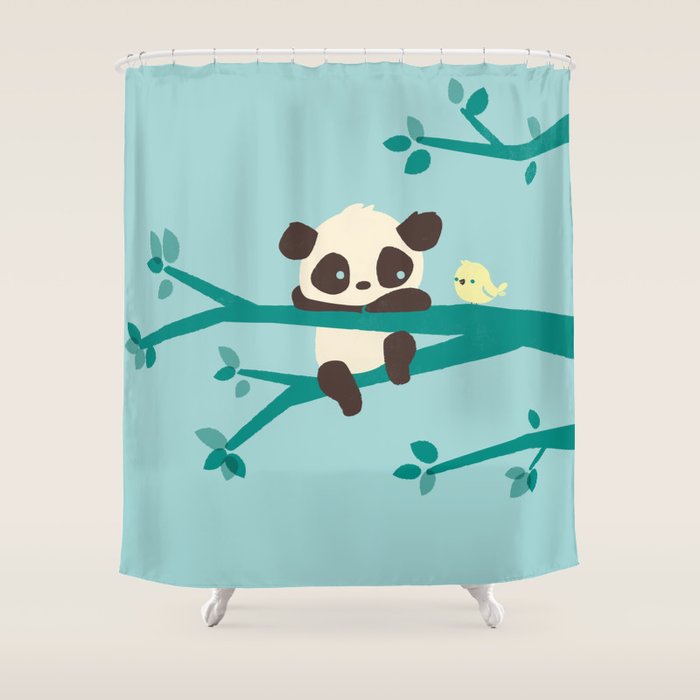 Sad Panda Shower Curtain Gallery Image 1
