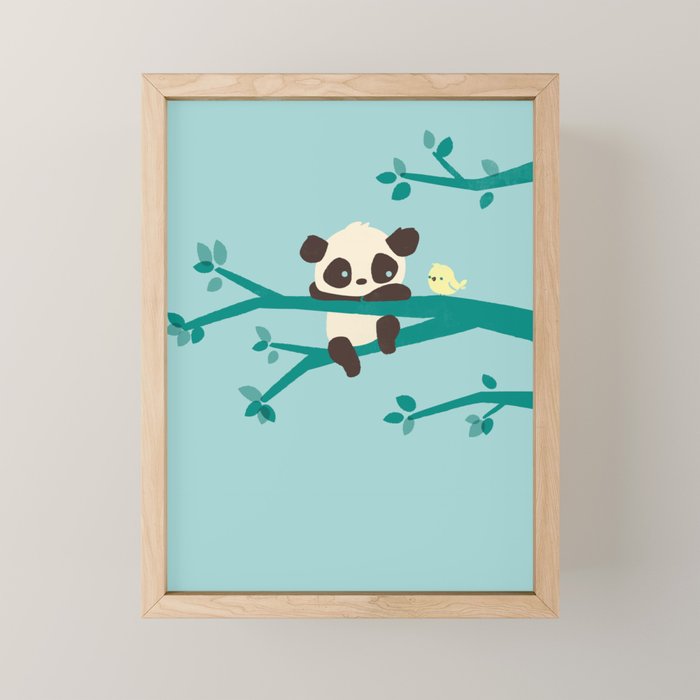 Sad Panda Mini Art Print Gallery Image 1