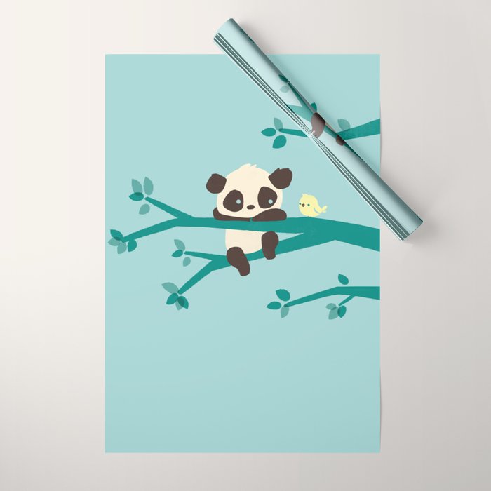 Sad Panda Wrapping Paper Gallery Image 1