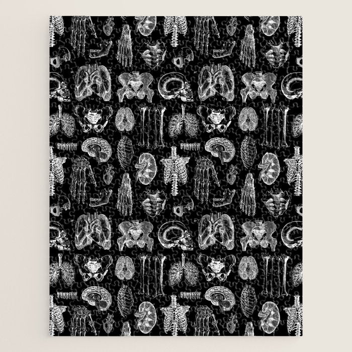 Human Anatomy Black & White Jigsaw Puzzle Gallery Image 1