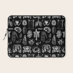Human Anatomy Black & White Laptop Sleeve Gallery Image 1