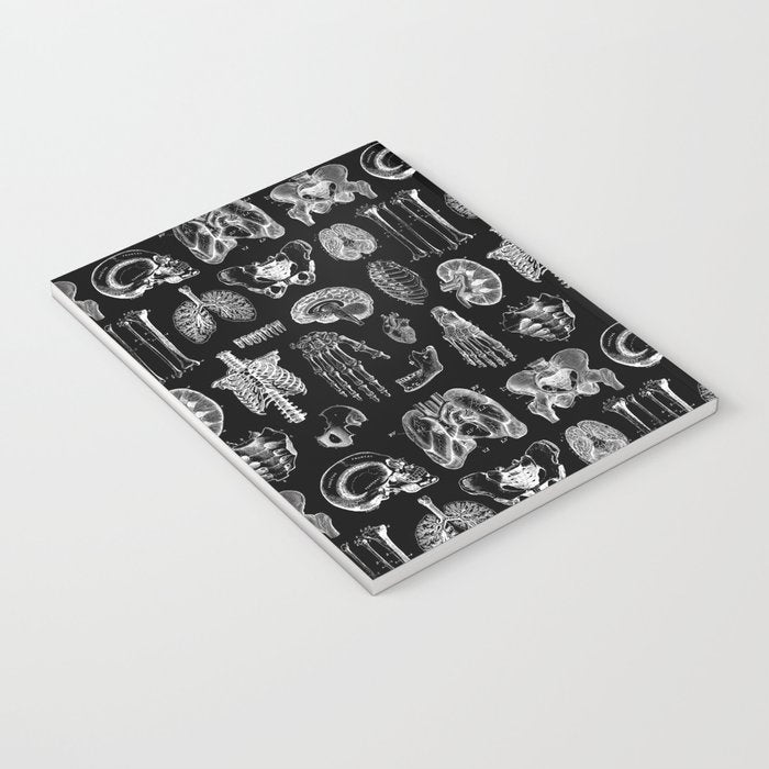 Human Anatomy Black & White Notebook Gallery Image 3