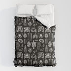 Human Anatomy Black & White Duvet Cover Gallery Image 6