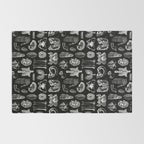 Human Anatomy Black & White Rug Gallery Image 2