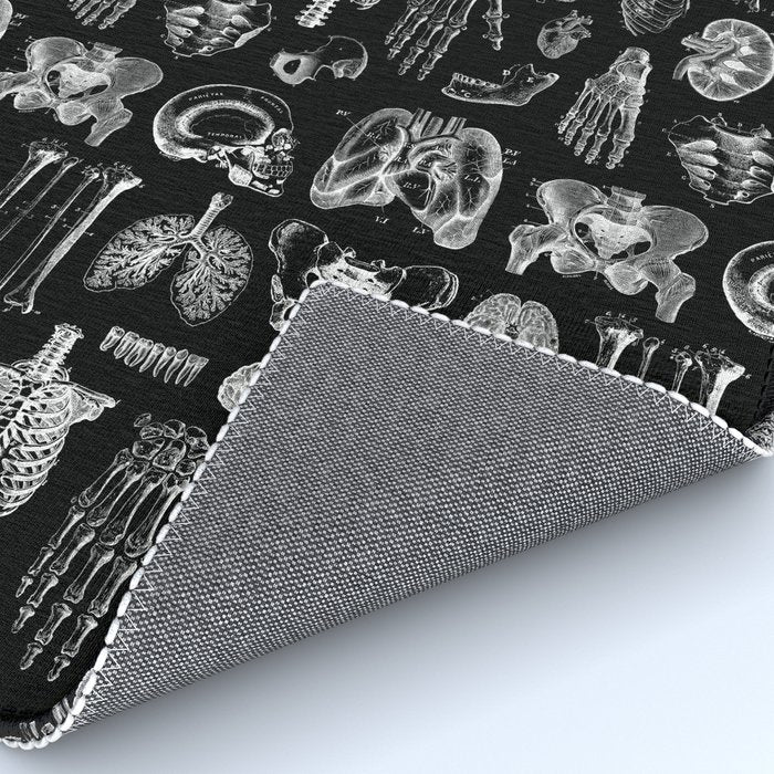 Human Anatomy Black & White Rug Gallery Image 4