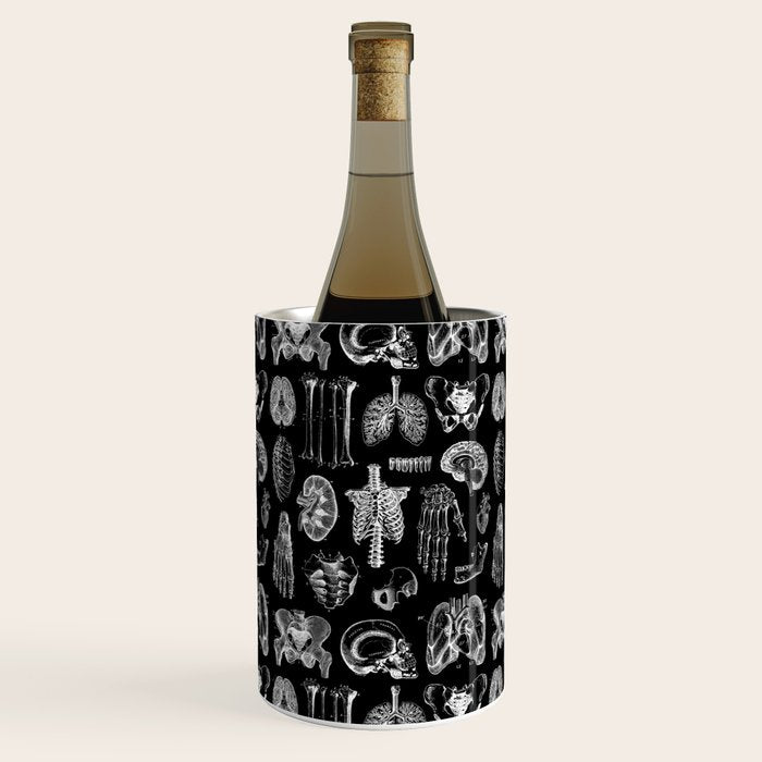 Human Anatomy Black & White Wine Chiller Gallery Image 1