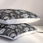 Human Anatomy Black & White Pillow Sham Gallery Image 3