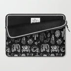 Human Anatomy Black & White Laptop Sleeve Gallery Image 2