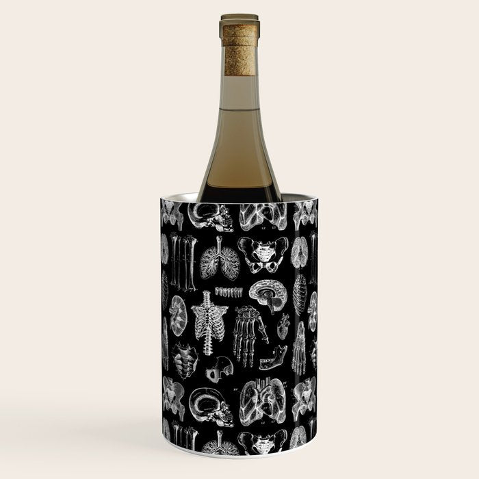 Human Anatomy Black & White Wine Chiller Gallery Image 2