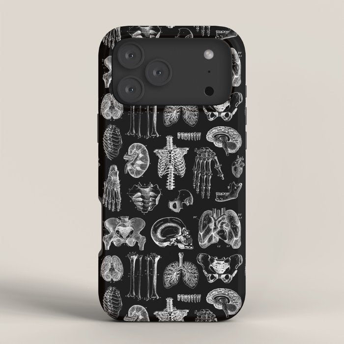 Human Anatomy Black & White iPhone Case Gallery Image 4