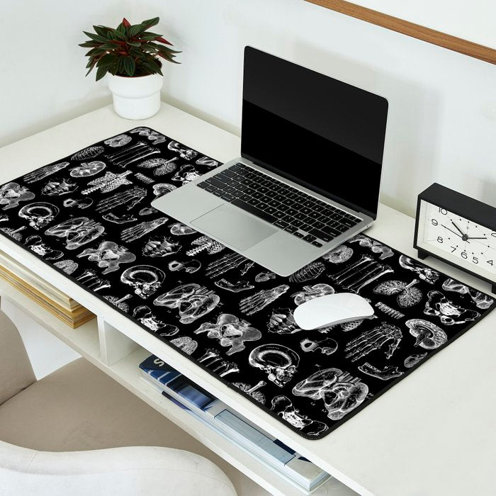 Human Anatomy Black & White Desk Mat Gallery Image 2