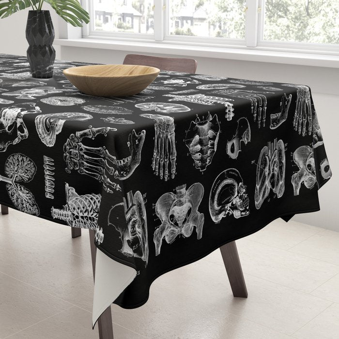 Human Anatomy Black & White Tablecloth Gallery Image 3