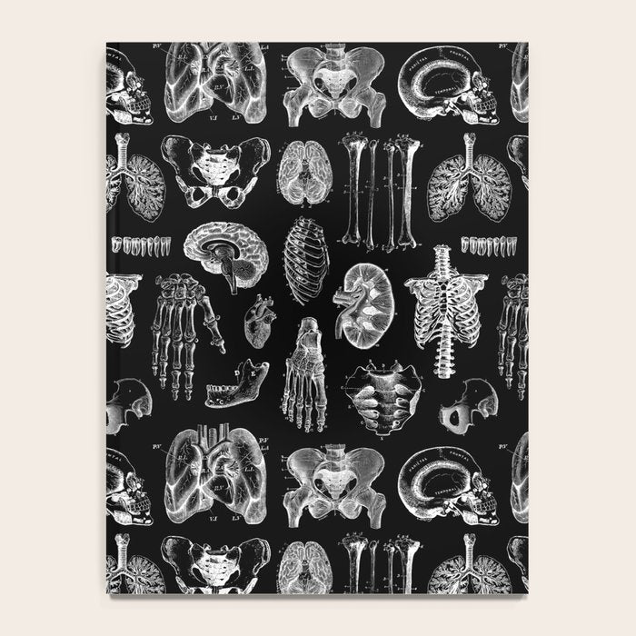 Human Anatomy Black & White Notebook Gallery Image 4