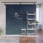 Star Eater COLOR GRAD -  turquoise Wall Mural Gallery Image 1
