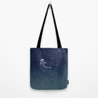 Star Eater COLOR GRAD -  turquoise Tote Bag Gallery Image 2